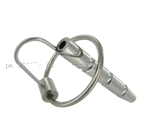 Fresno Surge Stainless Steel Solid Penis Plug with Ring Pull