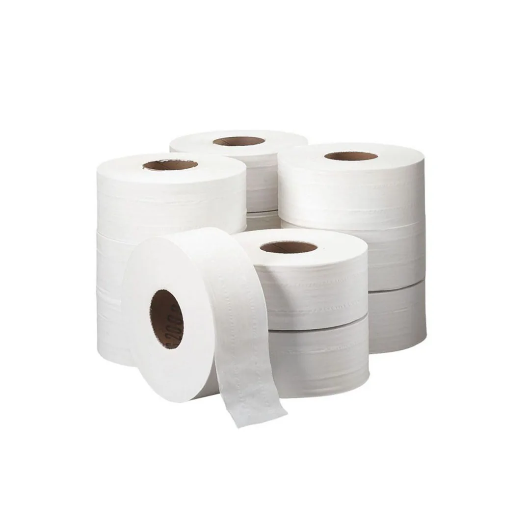 Custom Logo Eco-Friendly Virgin Tissue Toilet Paper Rolls Jumbo Pack Portable Degradable White Bathroom Tissue FSC Certificate