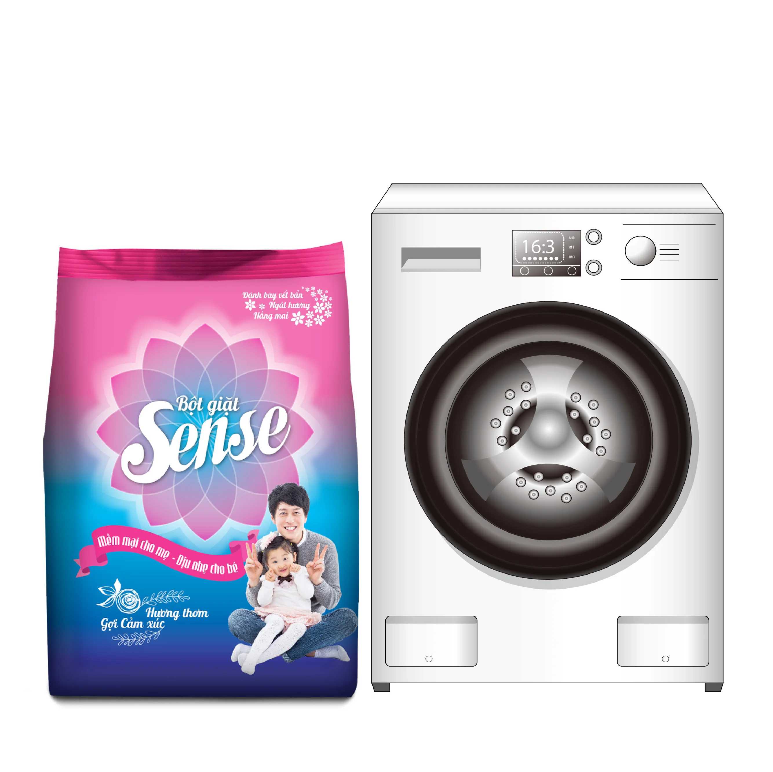 Detergent Washing Powder High Grade New Product For Baby Clothes Ce Iso9001 Powder Forming Chinese Manufacturer