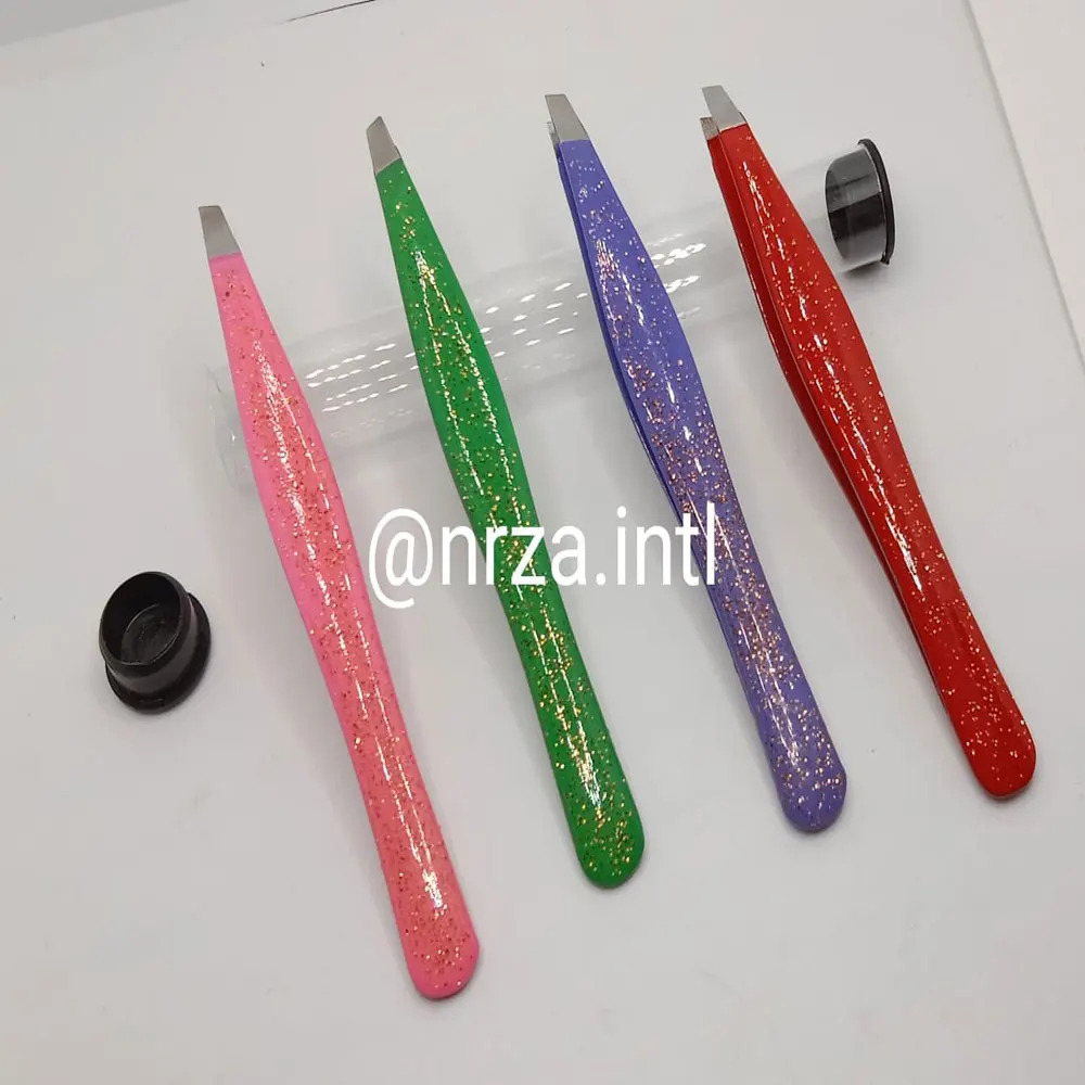 eyebrow tweezers hair beauty slanted stainless steel tweezer New Arrival Wholesale Hot Selling