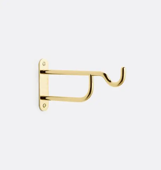Wholesale Safety Pin Shaped Single Towel Rail Customizable Brass Bathroom Hook Towel/Cloths Bar High Selling Factory Customized