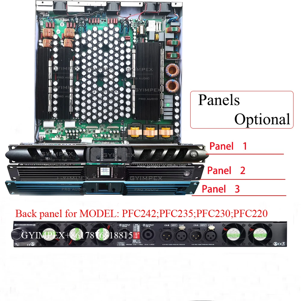8500w 2ohm 4200watts 8ohm 2-channel PRO Audio DJ Sound System High-performance digital power Amplifier PFC242