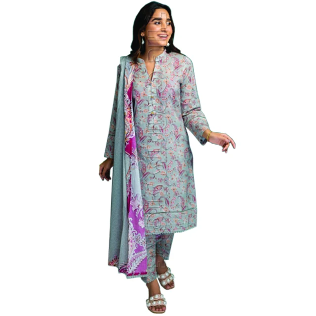 Wholesale Women Salwar Kameez Trouser Pajama Indian Ethnic Ladies Party Dress Punjabi Stitching Lawn Suit