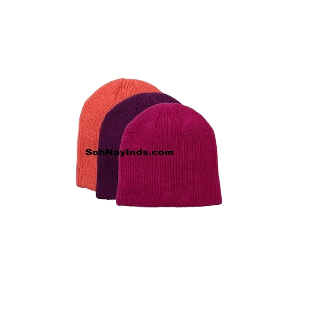 Beanie Custom Embroidery Patch Logo winter hats caps blue knit beanie Solid Colors and Custom Multiple Colors