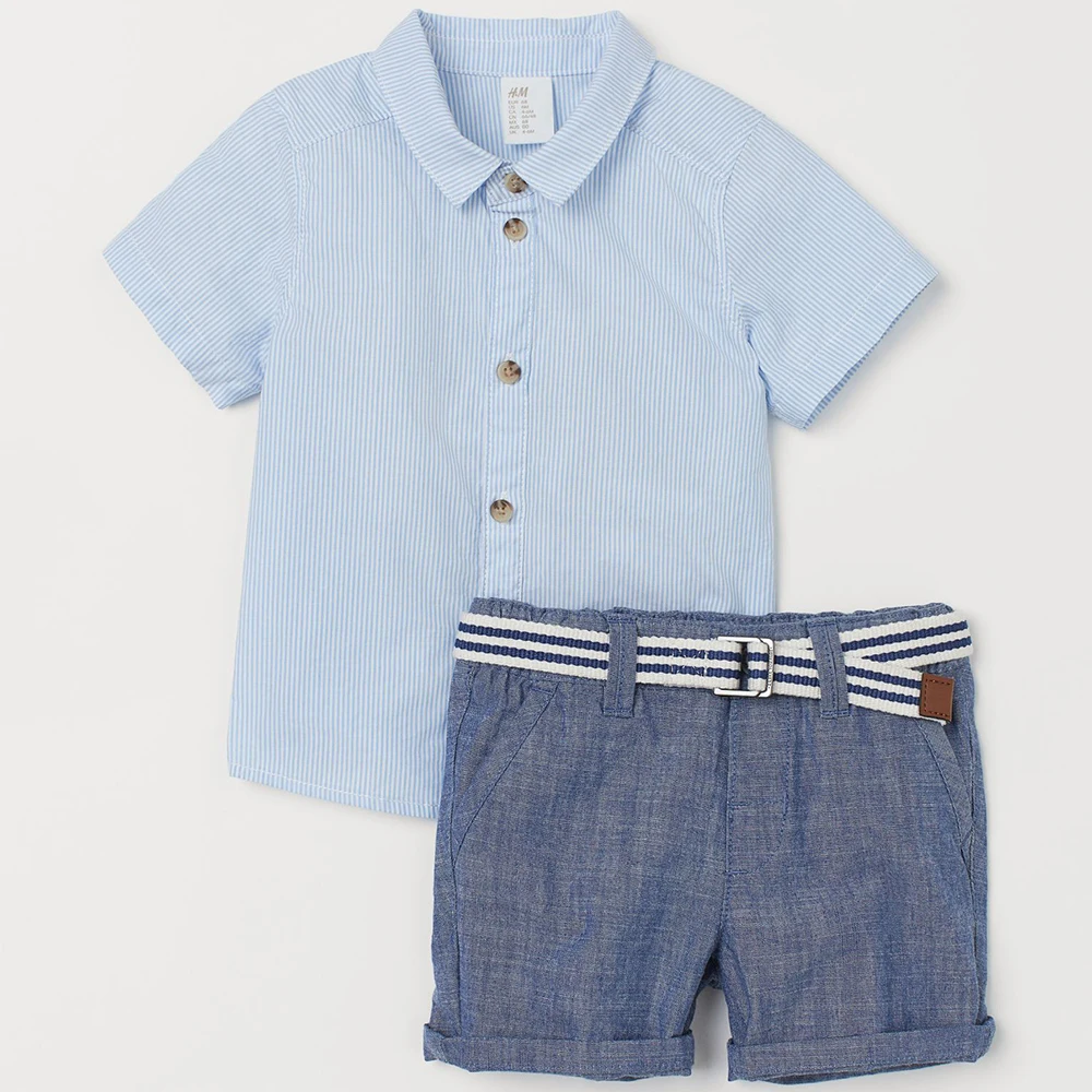 Kids Formal Clothes For 1-6 Years Boys Birthday Party Dress Summer 4 Pieces Children Suit Set Infant Boy Clothing Gift Costume