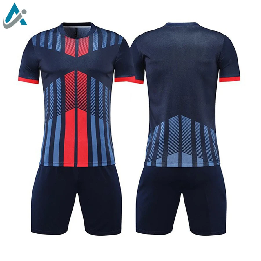 3d Sublimation printing football kits full set soccer wear football Uniform Wholesale Low Price