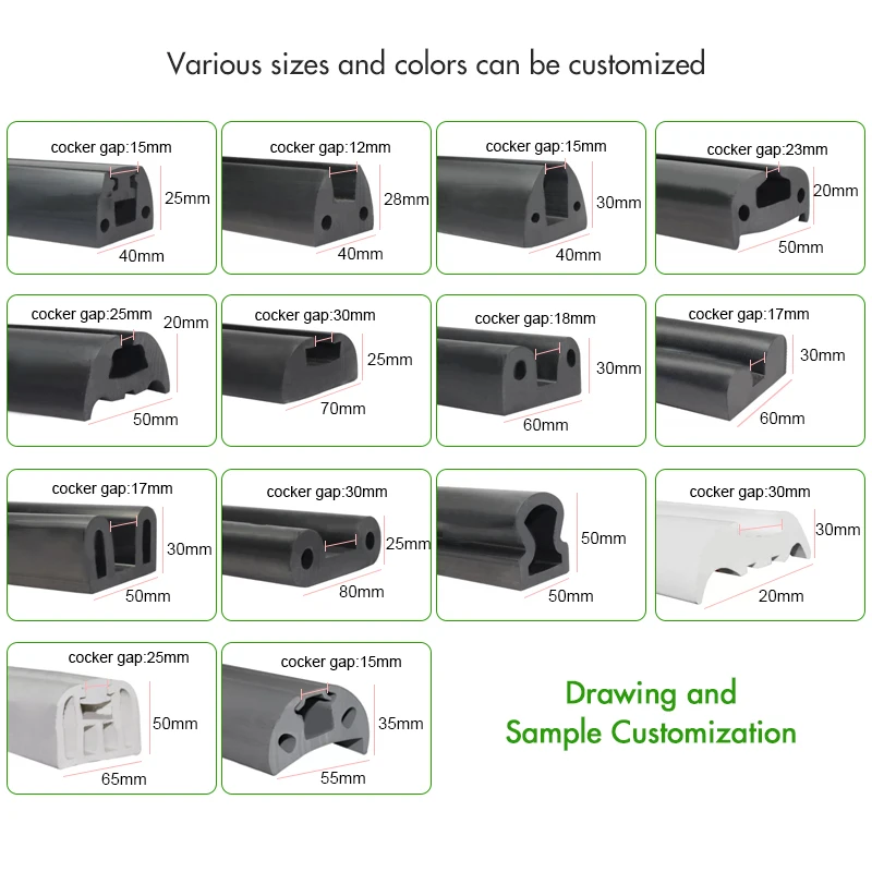 Supply EPDM D-type rubber travel sightseeing scooter sealing strip yacht ship rubber anti-collision bumper car strip