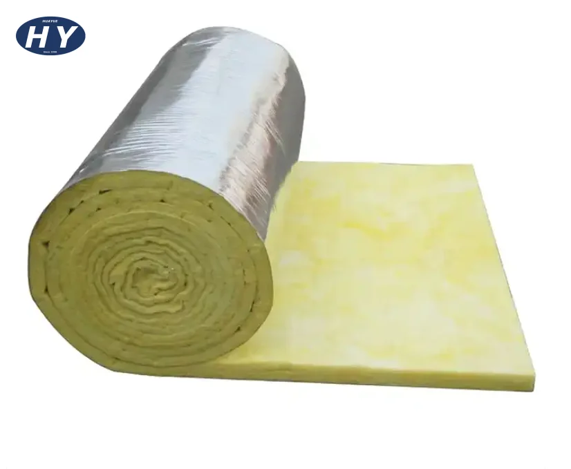 CE Certificate Best Thermal Glasswool Material  Fire Resistant FSK Veneer Aluminum Foil Fiber Glass Wool Blanket Material