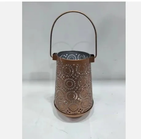 Candle Lantern Hanging DecorHandcrafted Moroccan Table Lantern Lamp Tiffany Style Table Light With Gold Metal