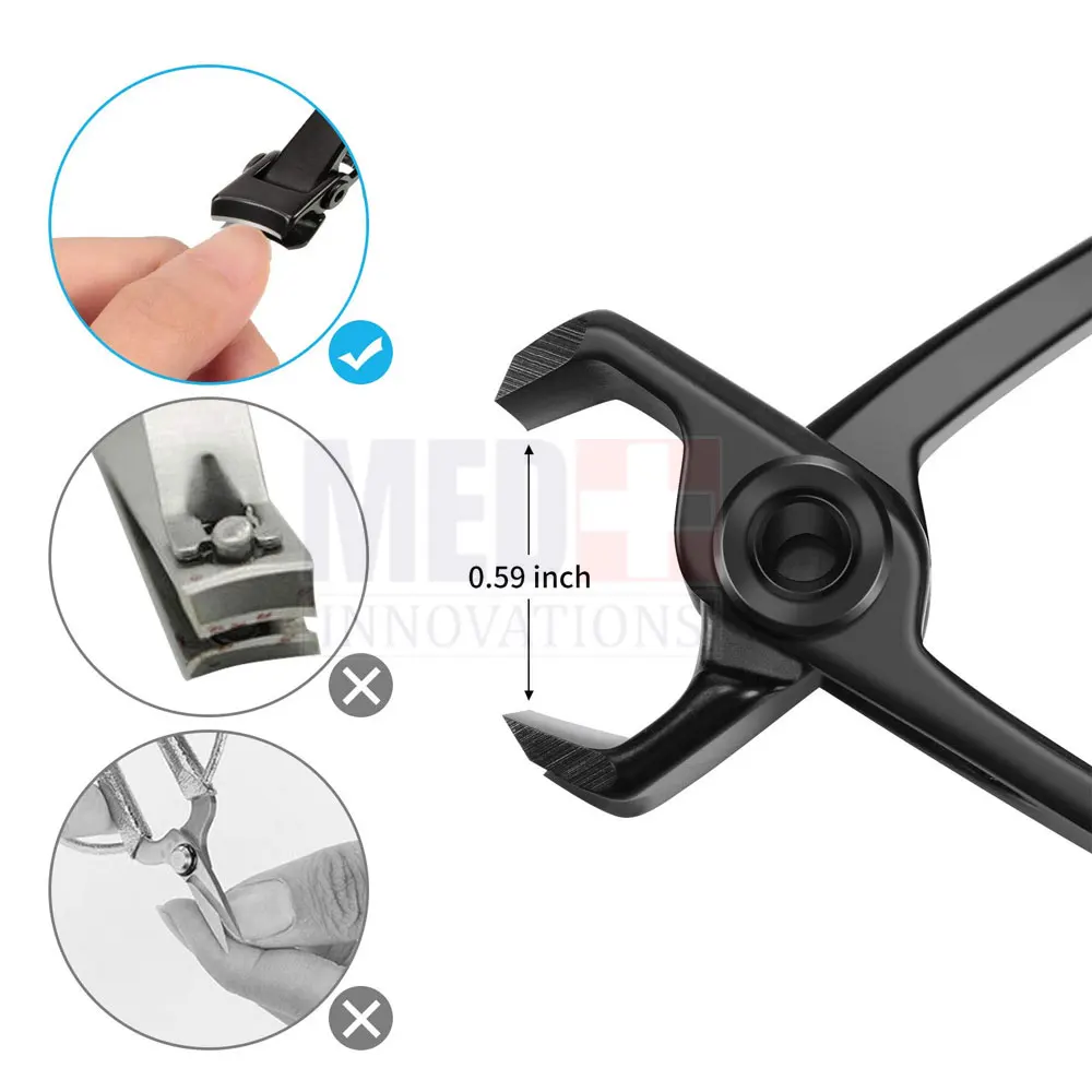 Professional Custom Logo Private Label Stainless Steel Nail Clipper OEM Customized Podiatry Nail Cutter