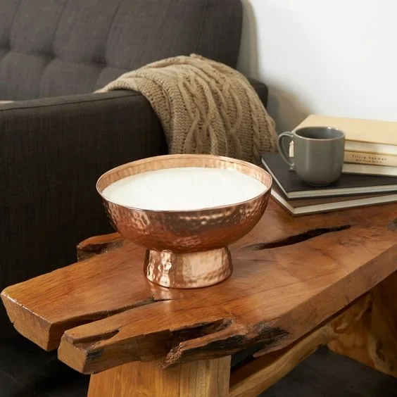 Newest Design Pure Copper Candle Holder Hammered Design Mini Wax Pot Votive Candle Jar For Home Light And Christmas Light Decor