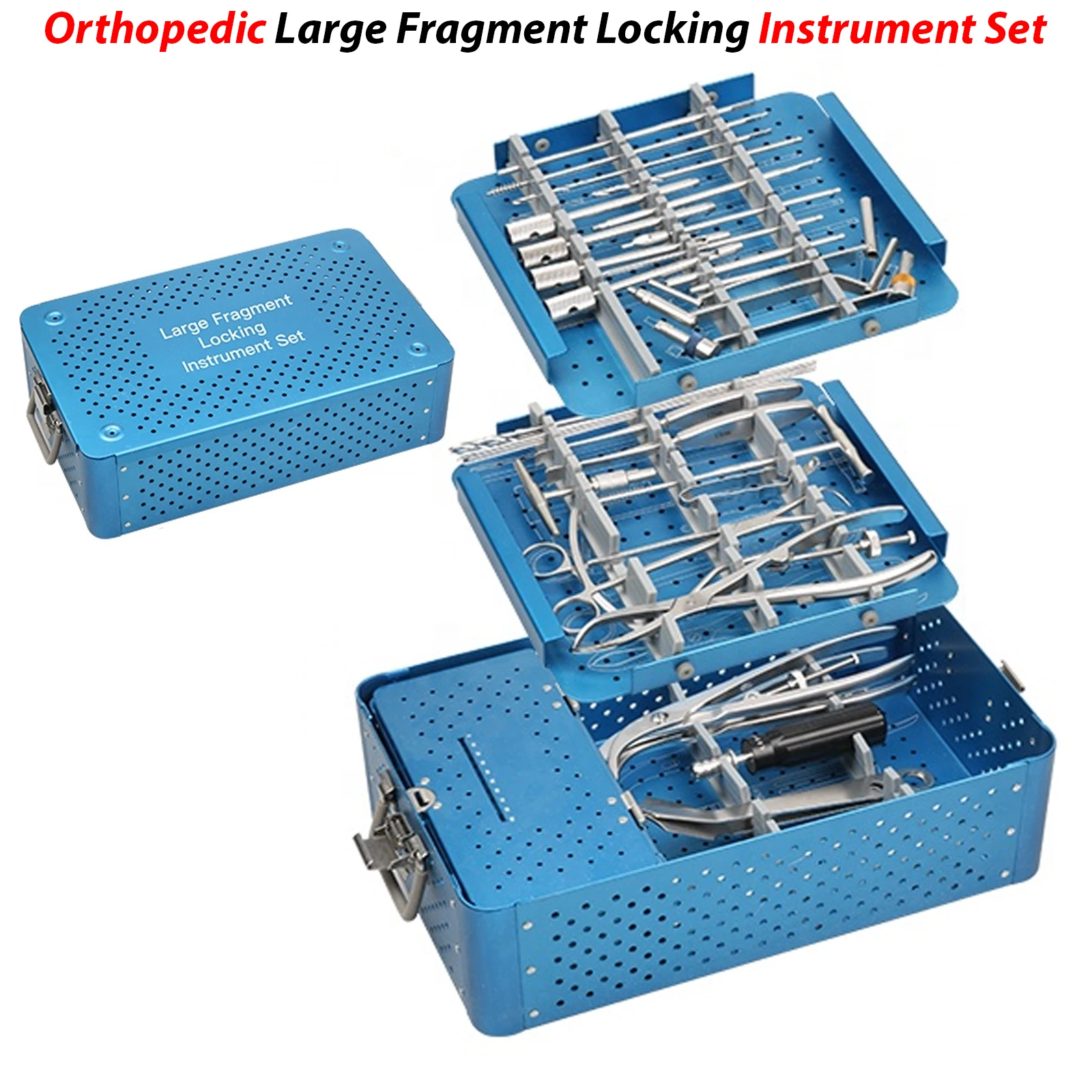 Small Fragment Safety Locking Plates & Screws Set Orthopedic / veterinary