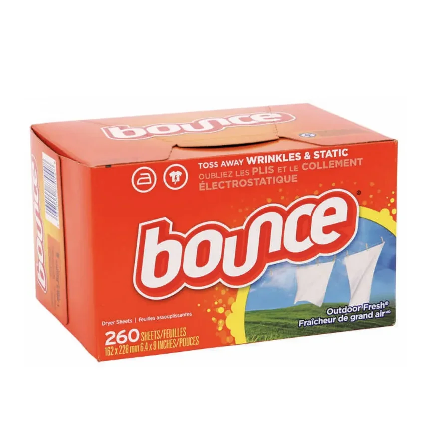 Wholesale Price Bounce Fabric Softener Dryer Sheet Outdoor Fresh 320 Count Bulk Stock Available For Sale