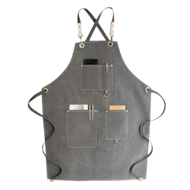 Фартук для парикмахера на заказ мужчин и женщин с 3 карманами инструменты резки кожи ткани рабочая одежда логотипом