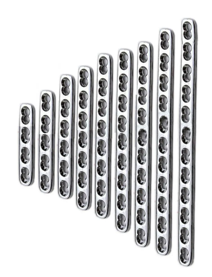 High Quality 10 pieces set of Orthopedic LCP small fragment locking plates 3.5mm veterinary orthopedic plates Set