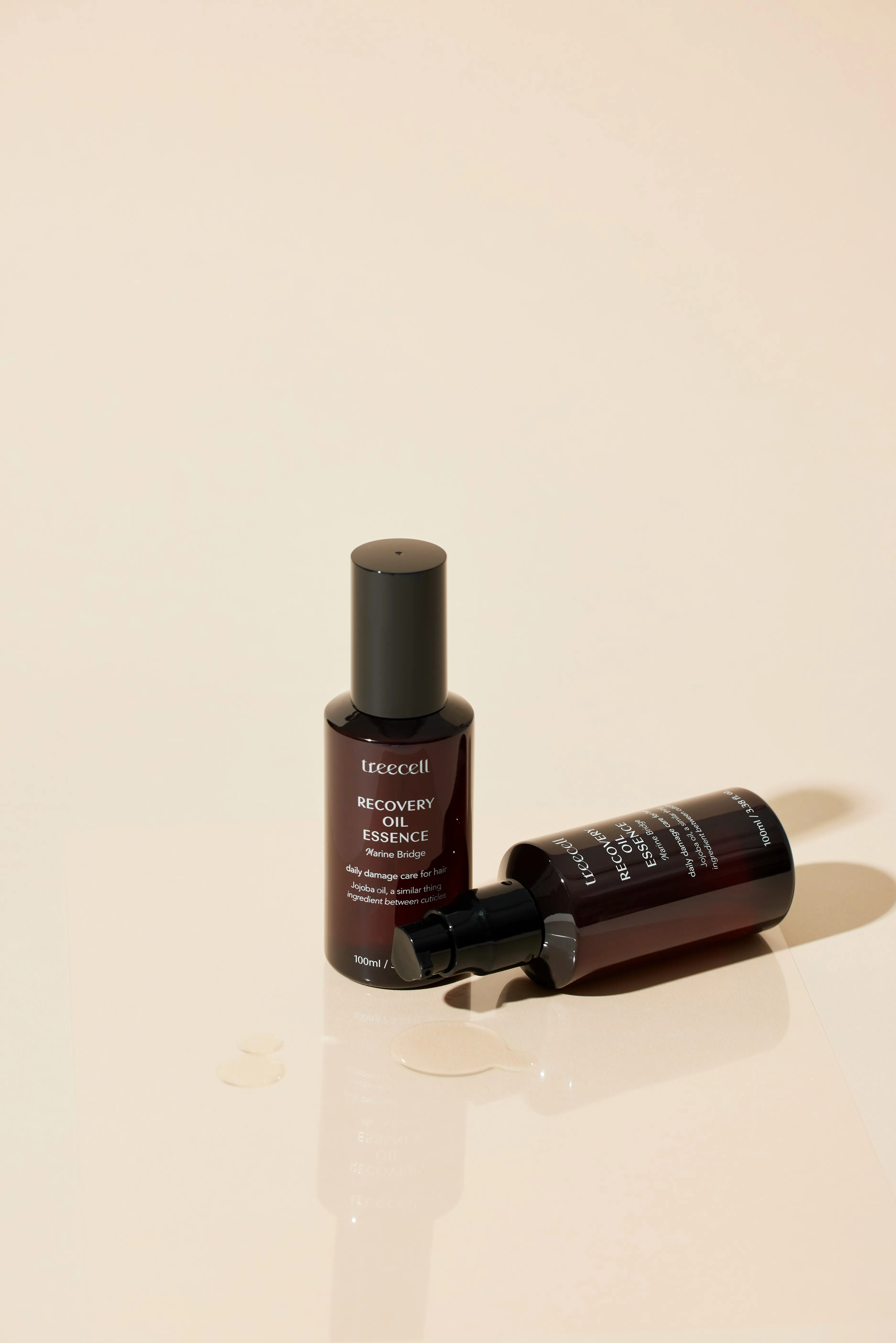 recovery hair oil essence by treecell the goodness of essence for strengthening the hair barrier oil for  hair treatment