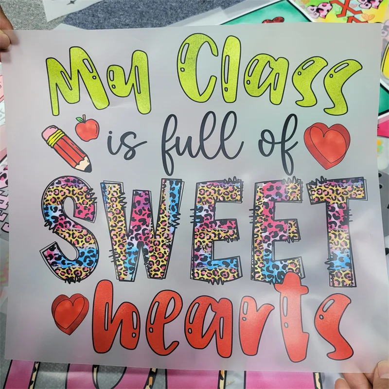 DTF Transfer Peace Hope Love Transfer for t-shirt Valentines Day Direct To Film Ready to Press Heat Transfer for Shirts