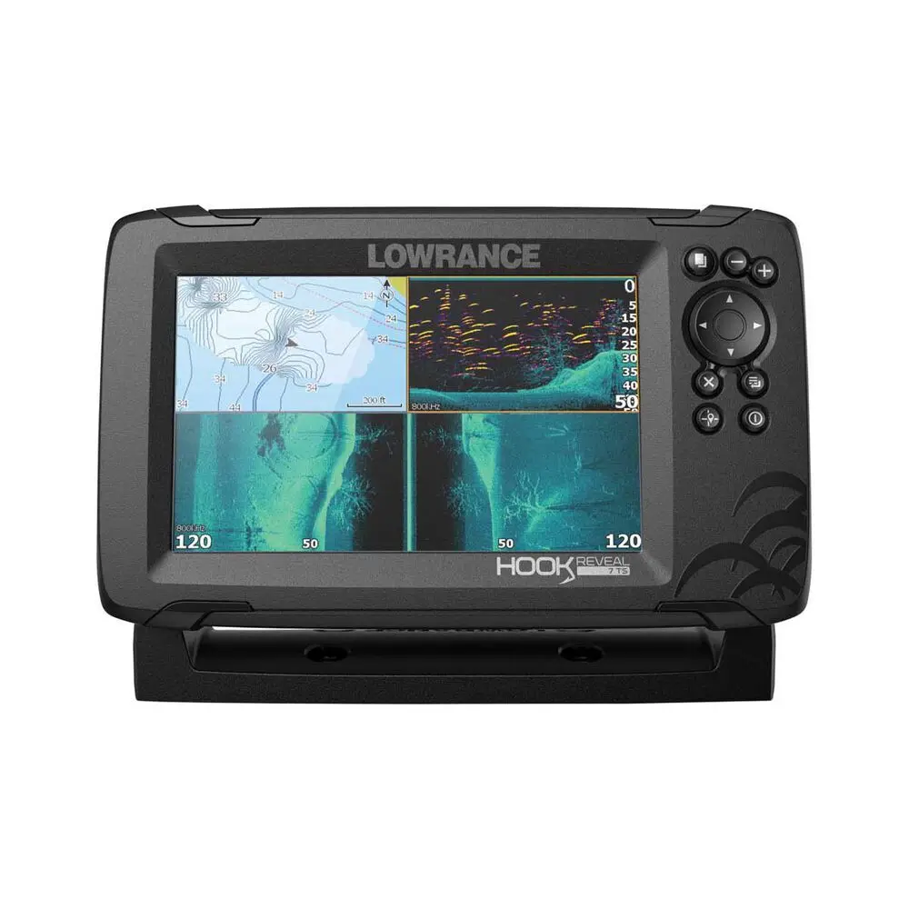 HOT and NEW Lowrance Hook Reveal 9 Fish Finder 10 Inch Screen with Transducer and C-MAP Preloaded Map Full Options