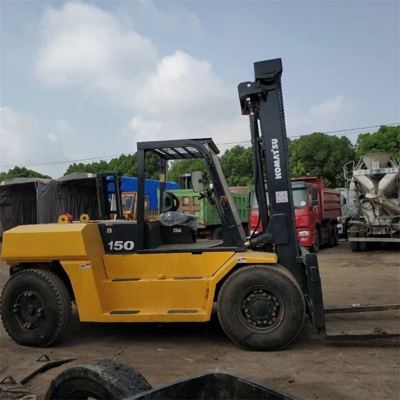 15 ton used high performance original komatsu fd150 fd30 forklift low price for sale