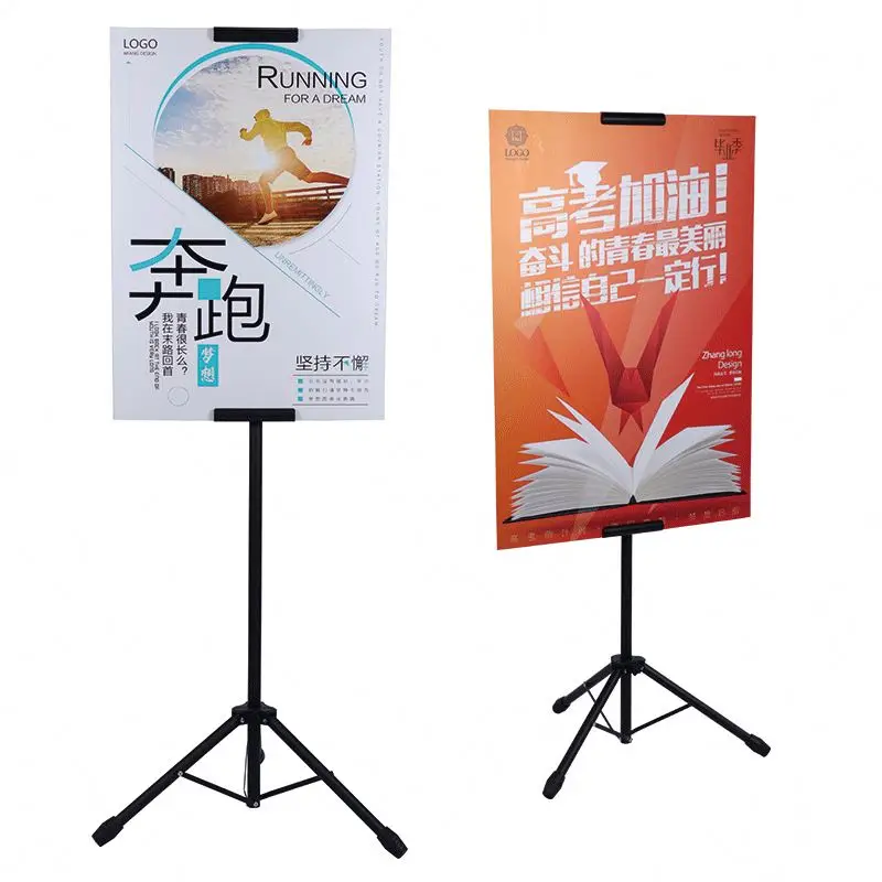 Hot Sale Advertising Poster Tripod Wooden Easels Iron Tripod Artist Easel Display Tripod Easel Stand