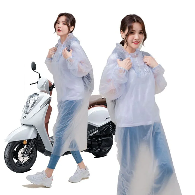 OEM Waterproof Semi White Hiking Travel Outdoor Hooded Design Fog Fashion Long Rain Jacket Transparent Winter Cheap Raincoat