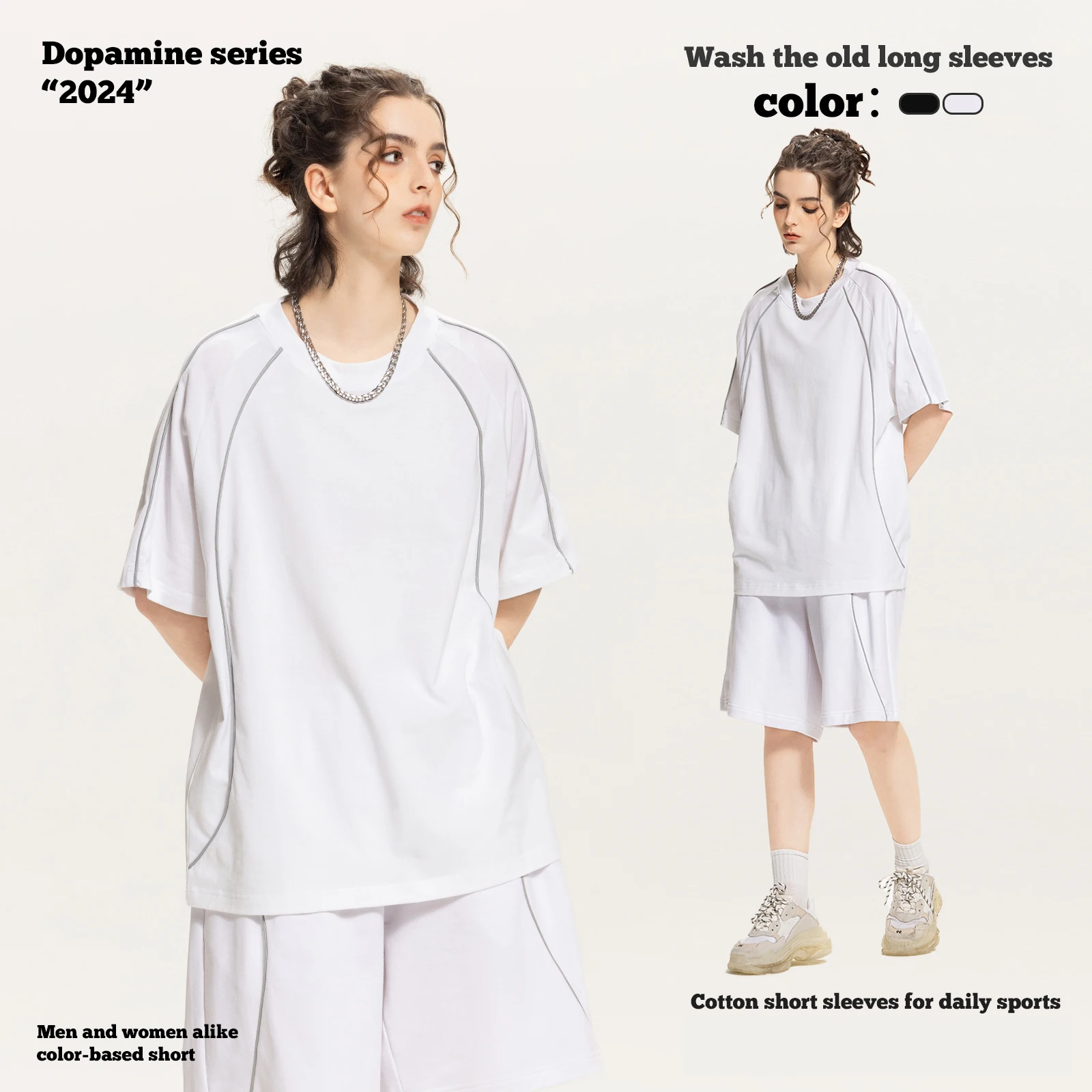 New Products 230gsm 100% Cotton  Oversize Heavy tee Custom Logo  T-shirts For summer With 2 colors in stock