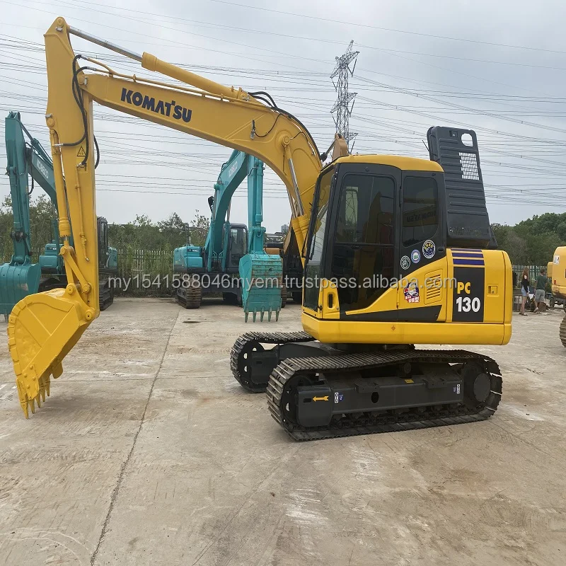 Used excavators Japan original Komatsu PC130-7 Crawler Excavator For Sale construction equipment earth-moving machines pc130