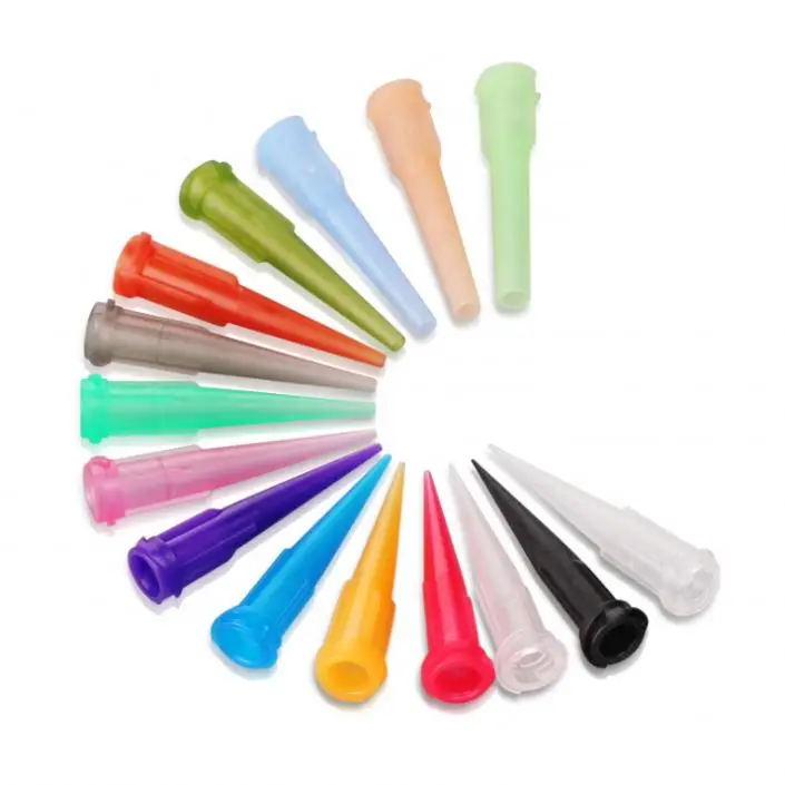 Customized Nozzle Plastic  needle Luer Lock Dispensing Needles which Tt Tapered Tips