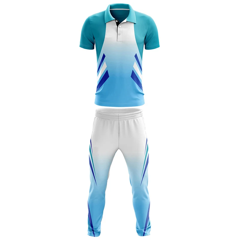 High Quality Professional Men Sports Wears Cricket Uniform Sets With Custom Logo Printing