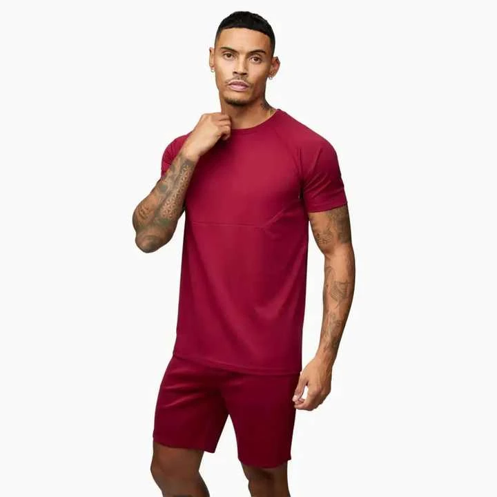 Custom Logo Summer Color Block Men Soccer Training Jogging Suit 2 PC Suit T Shirt And Short Set Mens Shorts Set