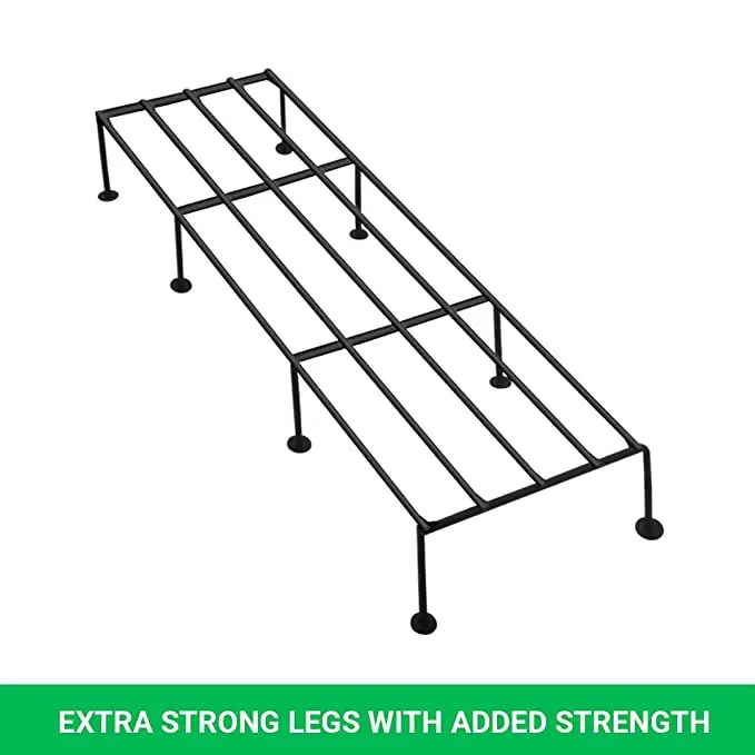 Latest Design Rectangular Indigo Galvanized Metal Plant Stand/Pot Stand  (Set of 4) for Indoor & Outdoor Use