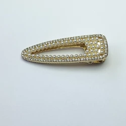 hot sale fashion pearls and glass stones salon clip