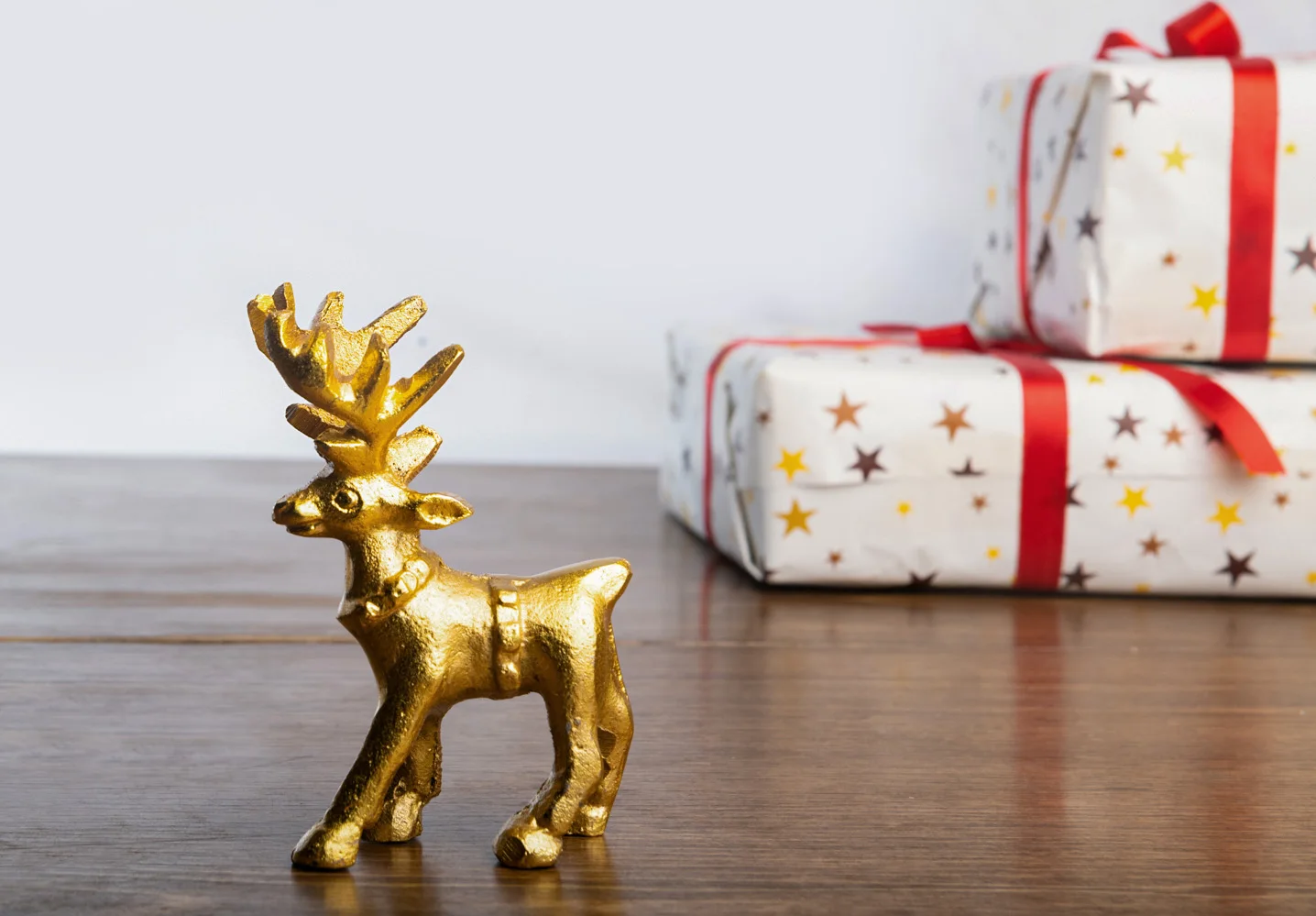 Standing Reindeer metal Small Deer Statues Sculpture Christmas Ornaments Desktop Decoration home and office decorations gift 3pc