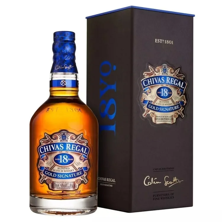 Chivas Regal 18 Years Old 70cl / Chivas Regal 18yo Gold Signature / Chivas Regal 18 Year Old Blended Scotch Whisky