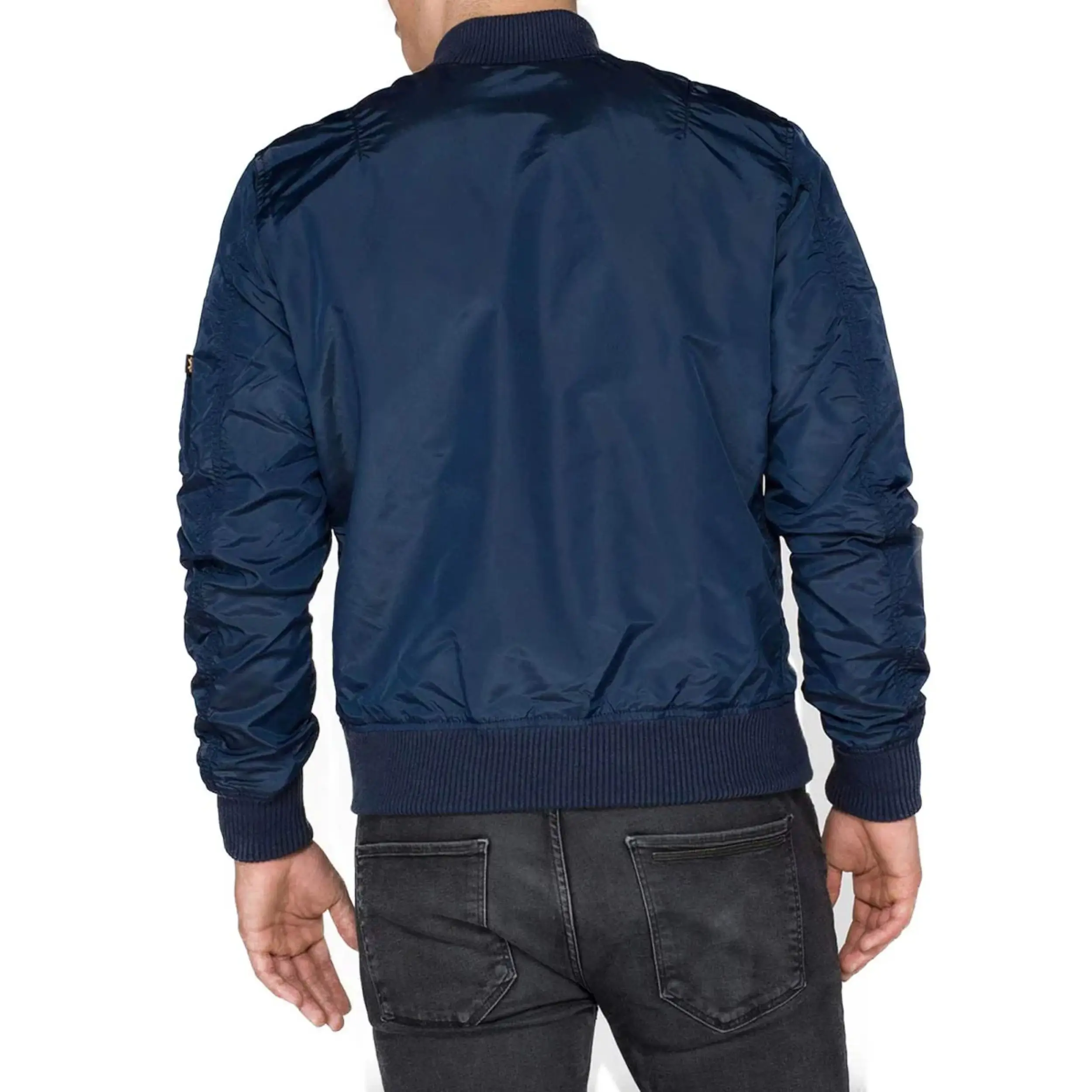 Custom Streetwear Flight Jackets Embroidery Men Vintage Clothing Zip Up Bomber Jackets 100% Polyester Custom Pilot Jacket