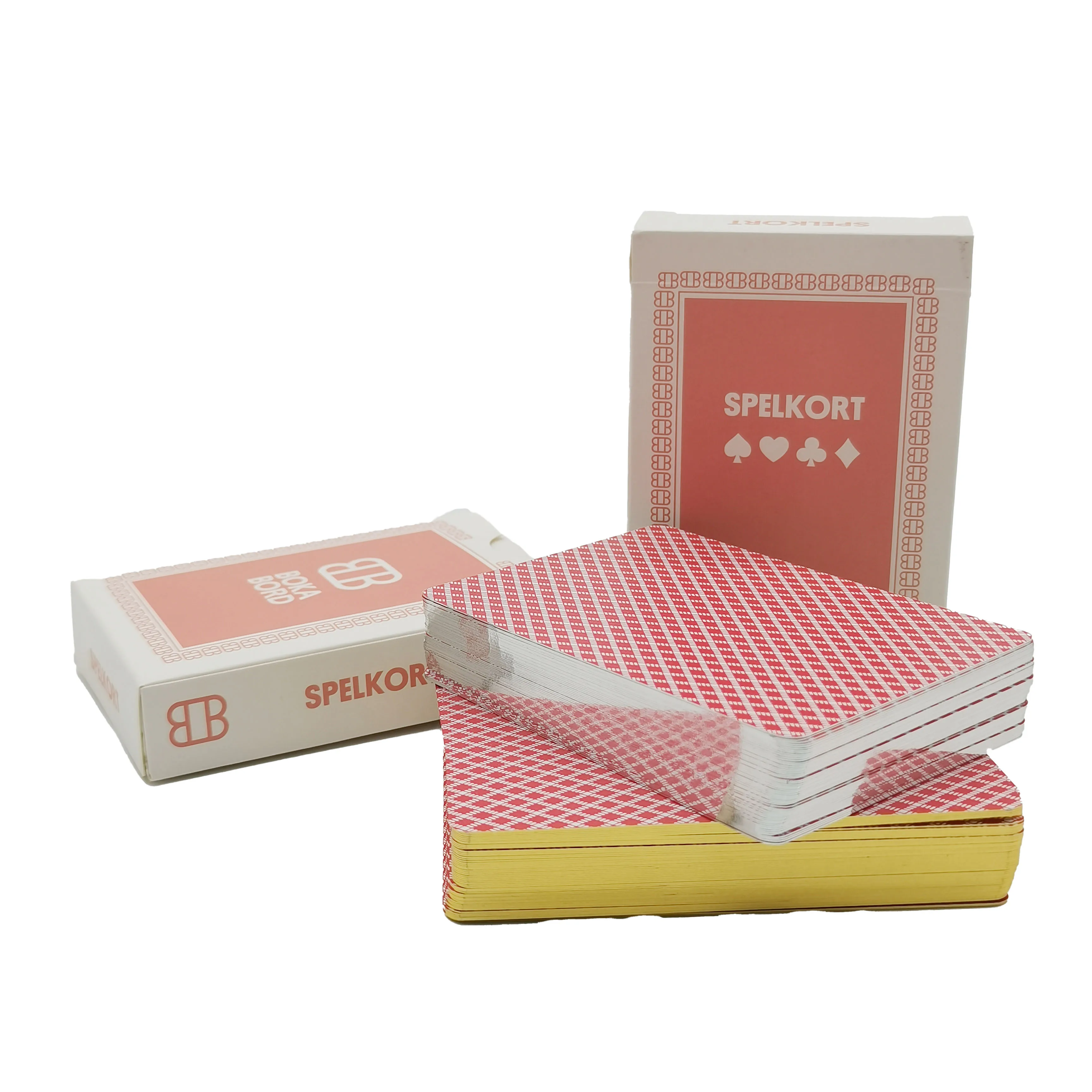 Coating Plastic Coated Playing Cards In Tin Box  Custom Waterproof Printing Factory Customized LOGO Playing Cards