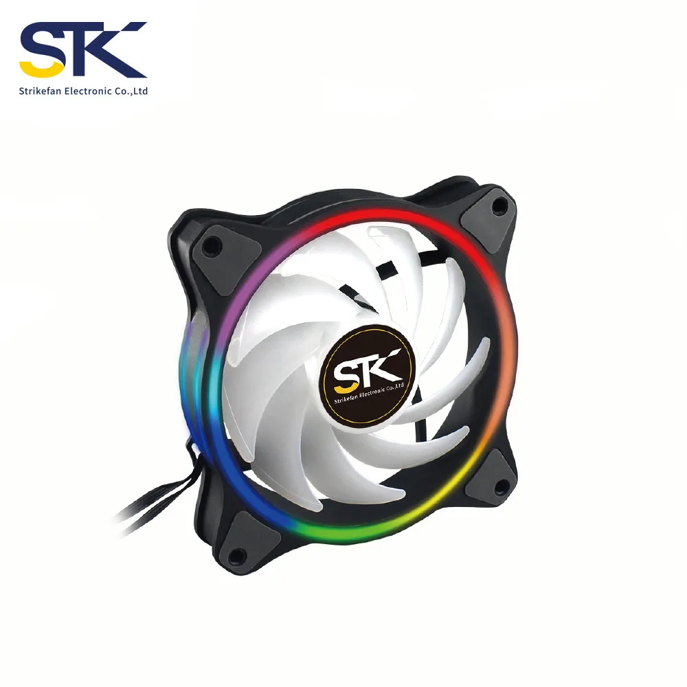 STK RGB Fan 120x120x25mm Inside And Outside Bright Patented WRB Bearing