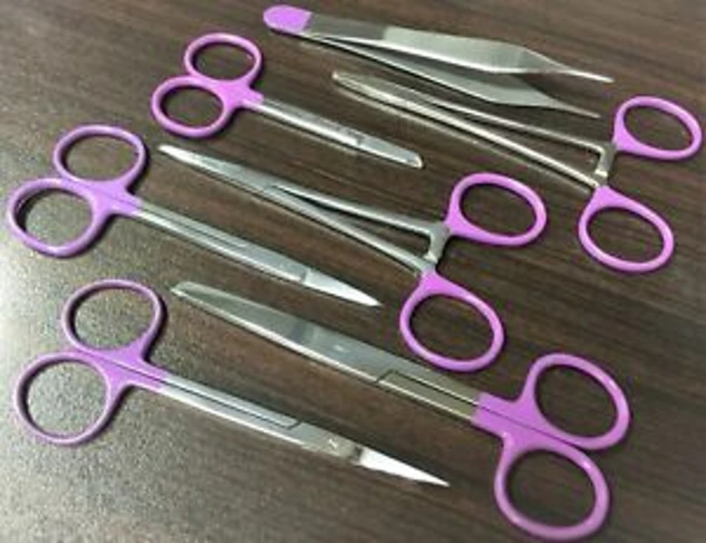 Набор из 7 предметов набор базовых инструментов для незначительной хирургии хирургический Oem принимается высококачественная нержавеющая сталь