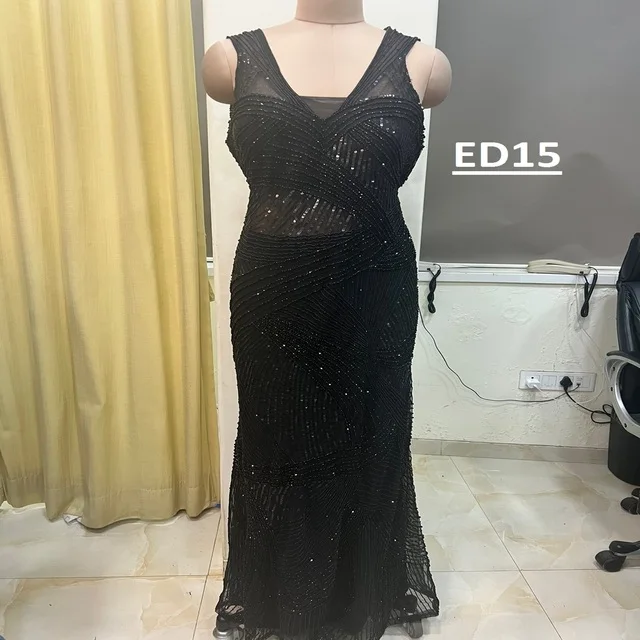 Modern Slim Fit Sexy Women Dresses in Chiffon Fashionable Print Outfits for Cocktail Prom Evening Party with Beading Decoration