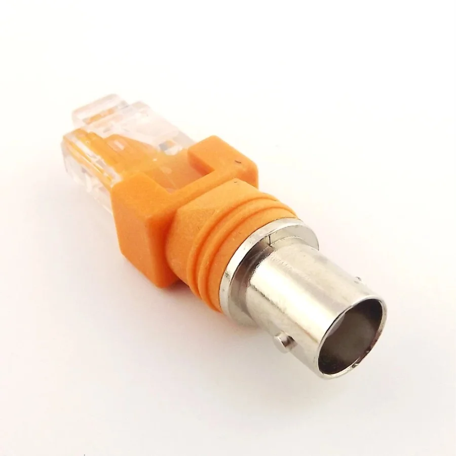 Адаптер RJ45 к RF разъему BNC мама папа коаксиальный бочонок соединитель