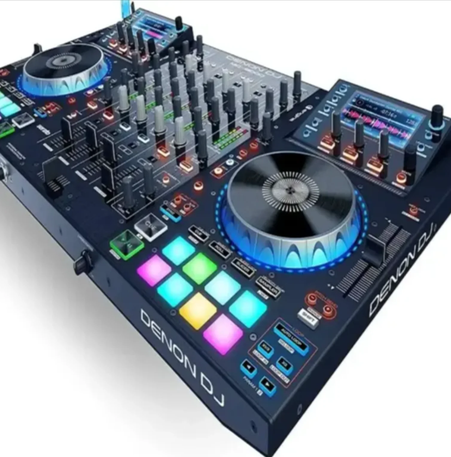 Прежде всего высококачественный микшер Dee _ nonn DJ MCX8000 с 4-палубным диджейским контроллером