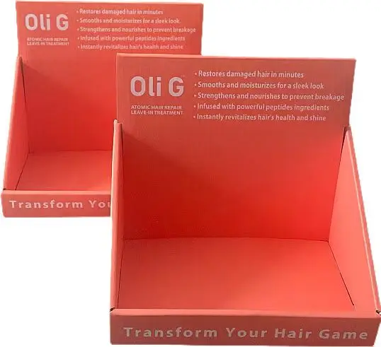 Custom Pop Corrugated Cardboard Display Box CDU Table Top Paper Display Box Counter Top PDQ Retail Carton Display Box