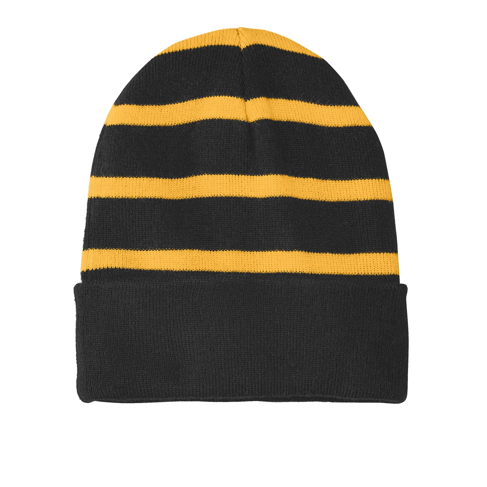 Top Quality Beanies Cold Knit Hat High Quality Striped Beanie With Cuff Winter Beanie Hats for Women Men