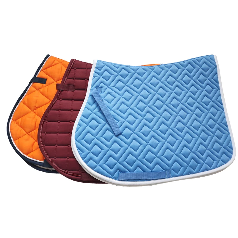 Breathable Horse Riding Protective Cotton Cushion Saddle Pad Sweat Absorbing Horse Riding Show Soft Equestrian Saddle Cover Pad