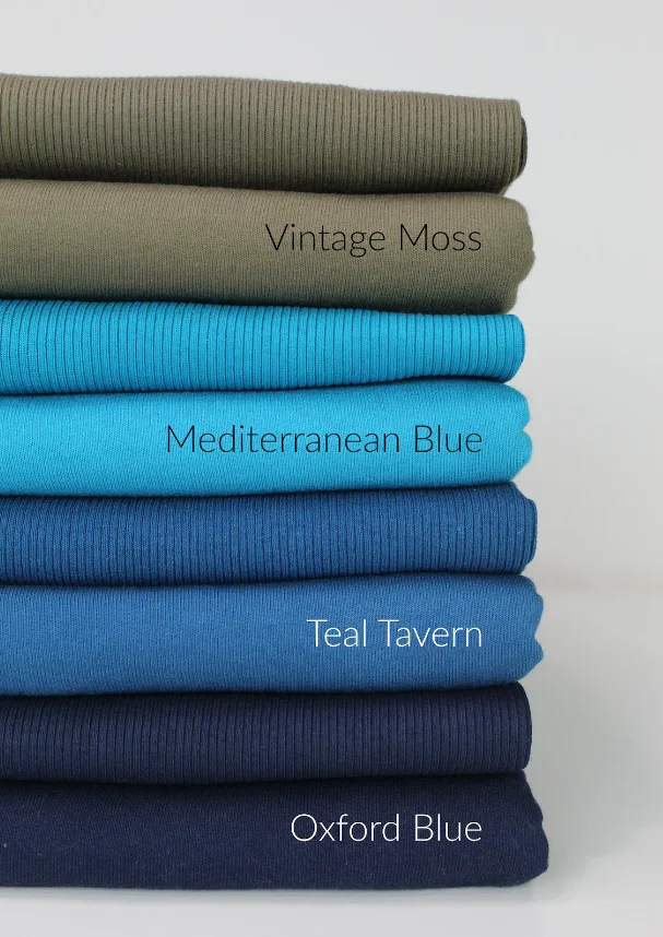 Saxe Color French Terry Cotton Fabric 65% Cotton 35% Polyester Blended Fabric For Winter Clothing Brushed 3 Fleece Knitted Terry