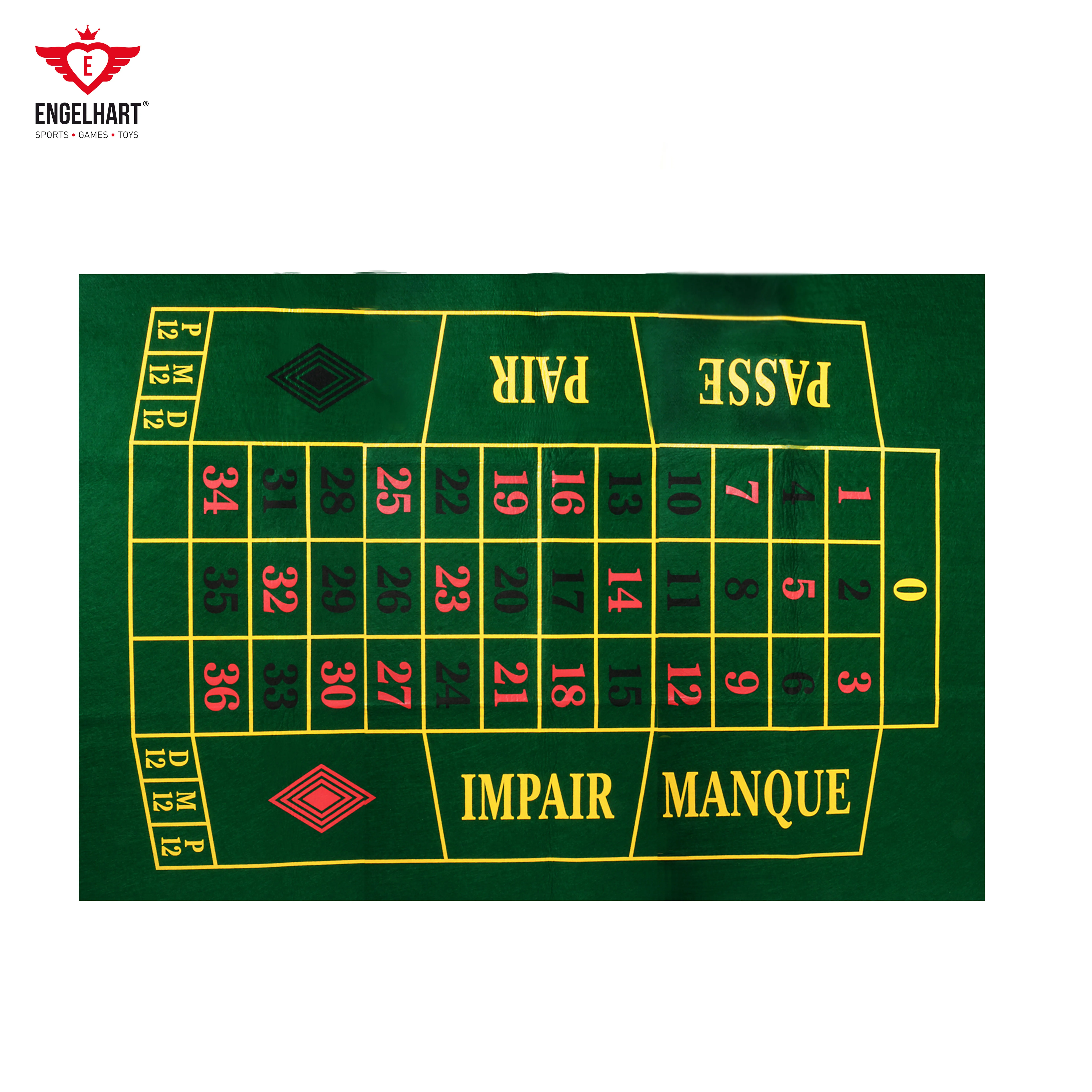 Longfield Games - Deluxe Высокое качество Роскошный черный Джек скатерть рулетка ковер 130x90 см оптовая продажа комнатных игр образовательные