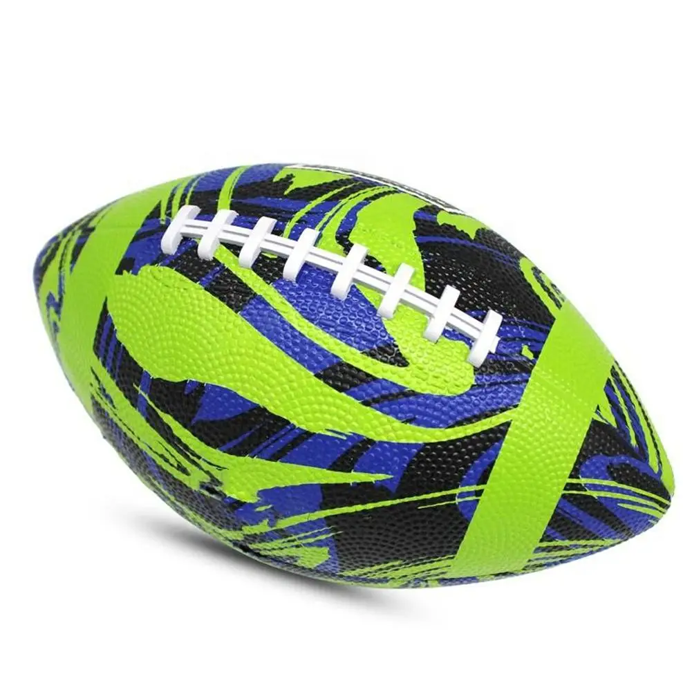 Best Quality Machine Stitched Rubber Leather Rugby Ball Factory Price Customized Logo Printed Size 5 PVC Football
