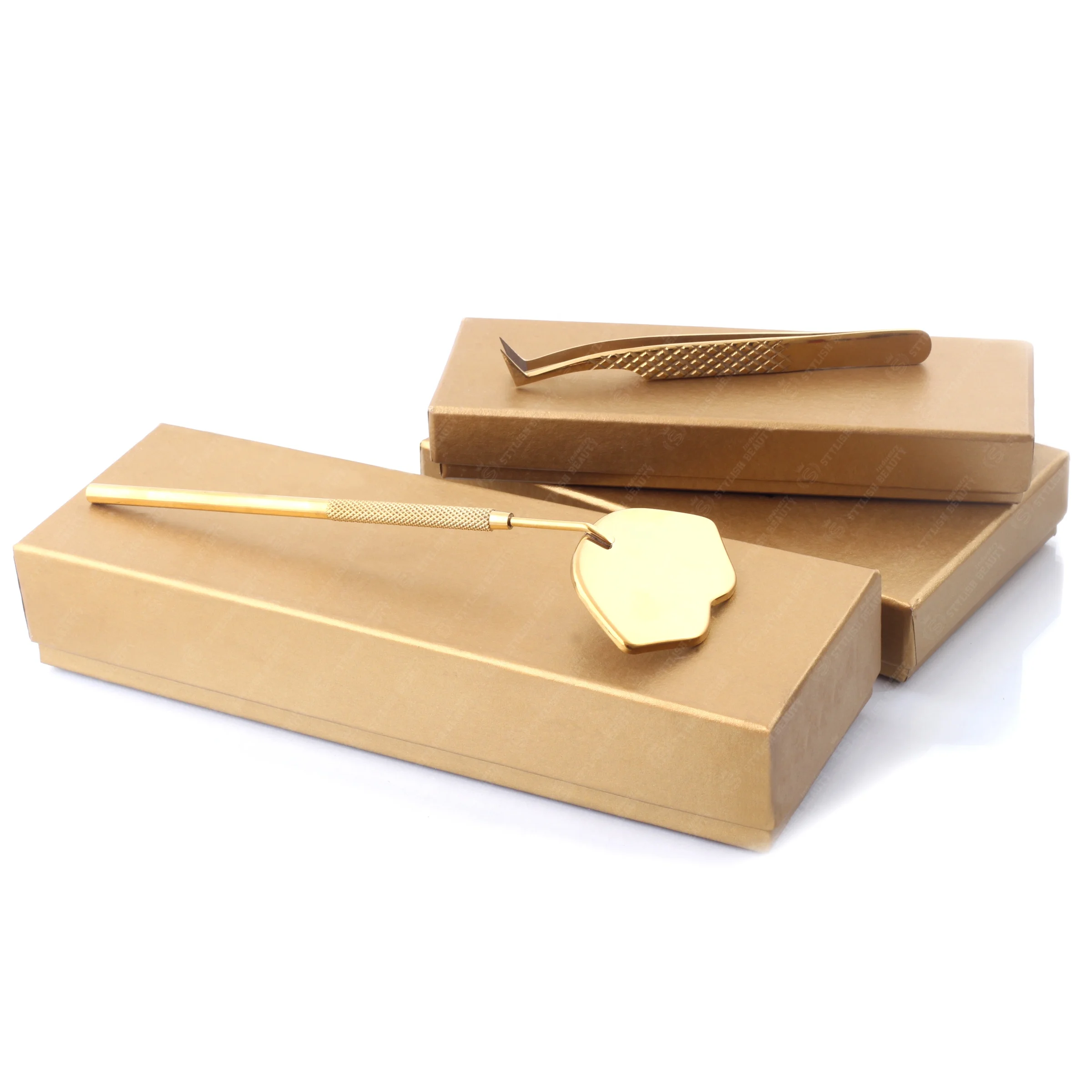 Eyelash Makeup Mirror Magnifying Beauty Long Handle Mirror Stainless Steel For Checking False Eyelashes Beauty Tools