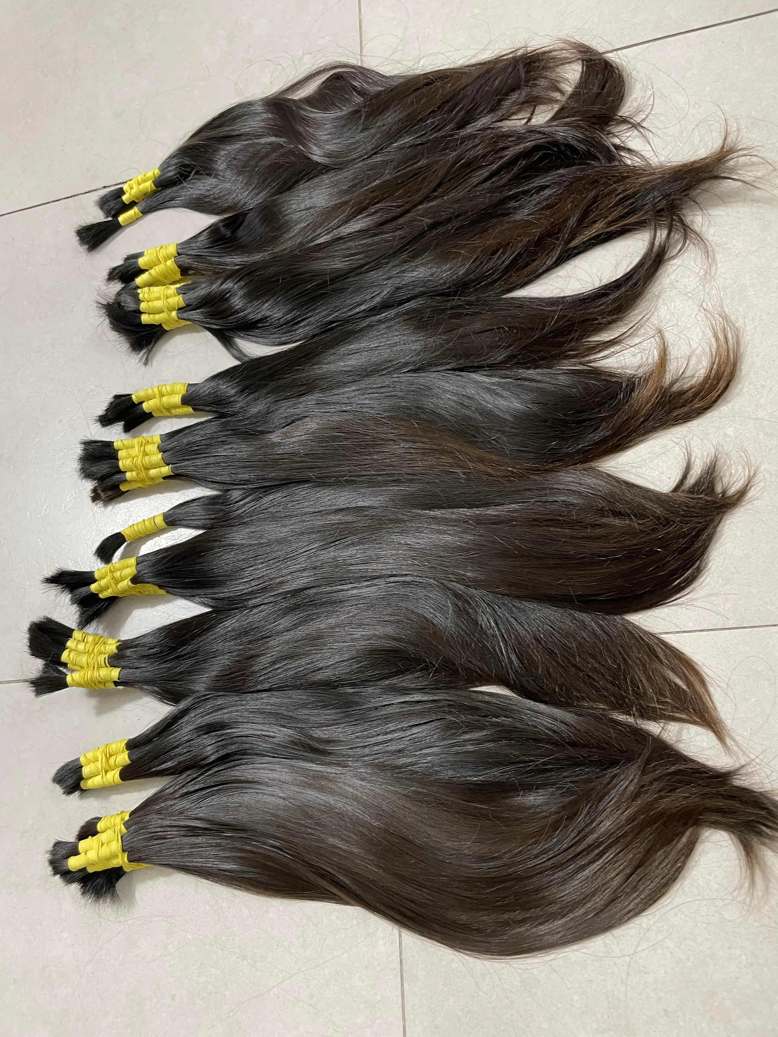 Hair Bulk 100% Raw Human Hair from Vietnamese Company MH TRUST Double Drawn Hair Extensions
