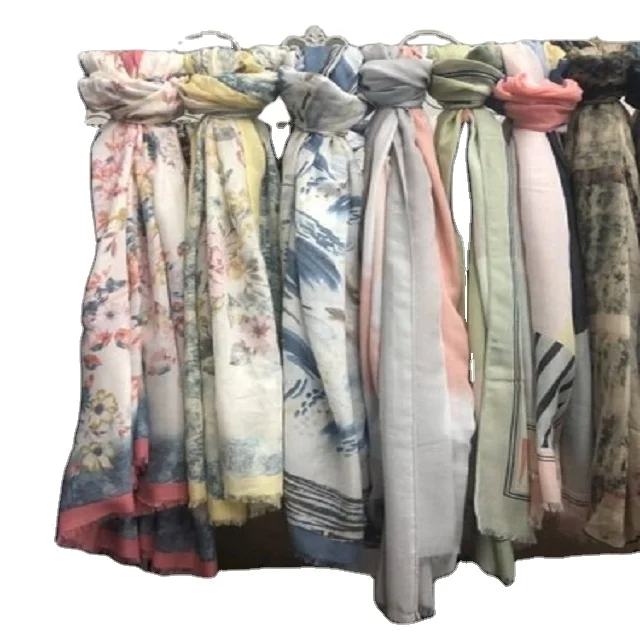 100% cashmere wool shawl Custom digital Printed Wholesale Big Size Soft  winter pashmina  scarf for women light Weight fashion